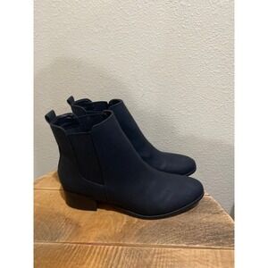 Qupid Repeat Boots Black Ankle Chelsea Boots Size 11